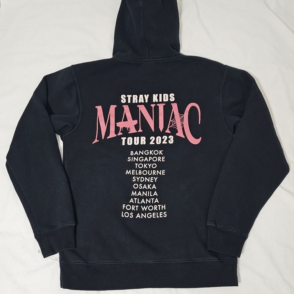 Stray Kids Maniac Tour 2023 Hoodie Black Small K-Pop Concert Merch